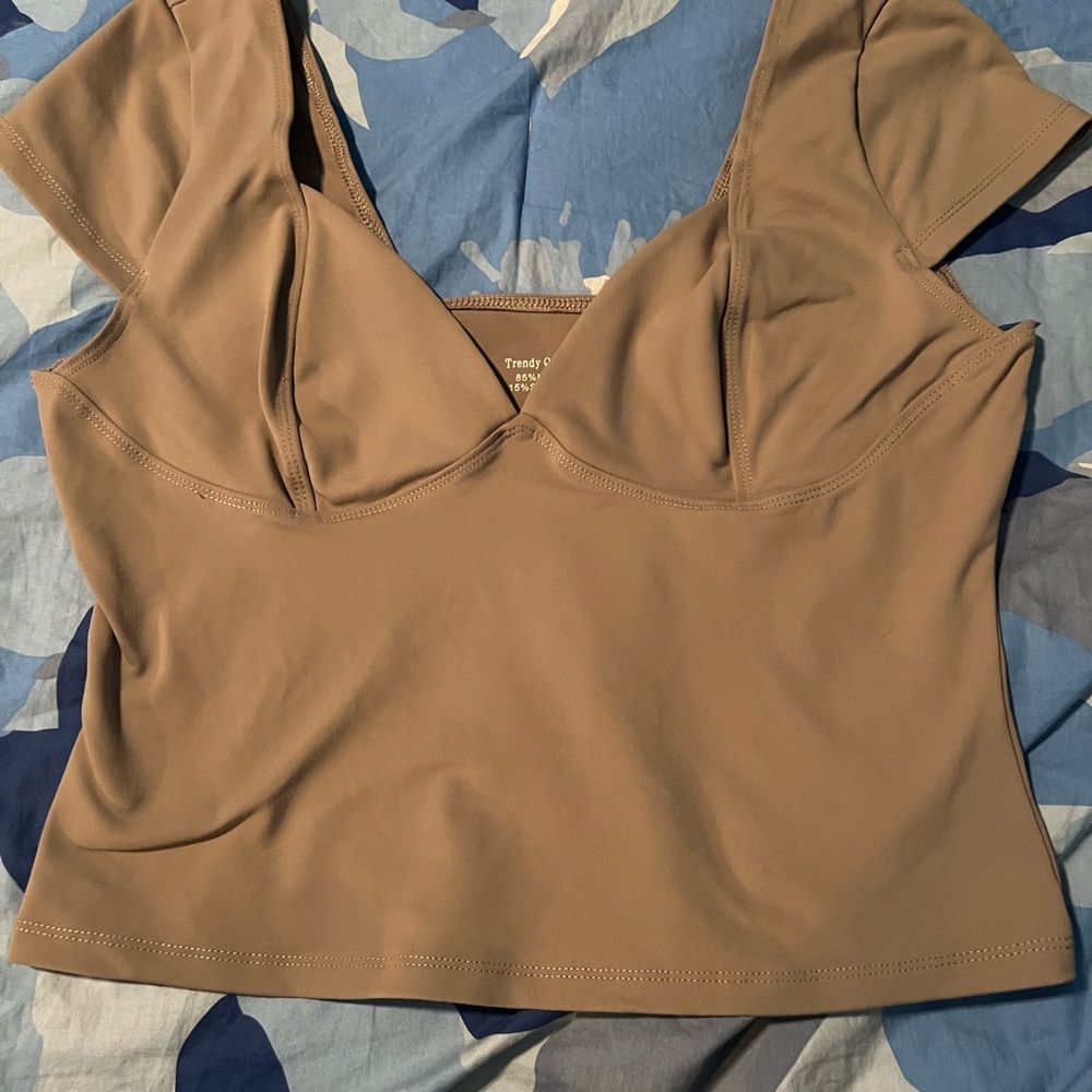 Elegant Tan Women's Blouse